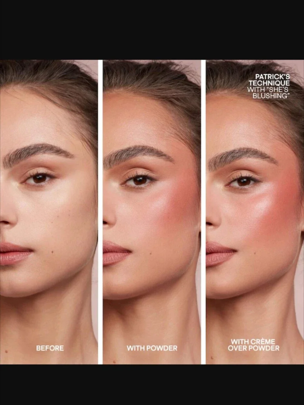PATRICK TA Double-Take Crème & Powder Blush Duo- Color: She's That Girl-New